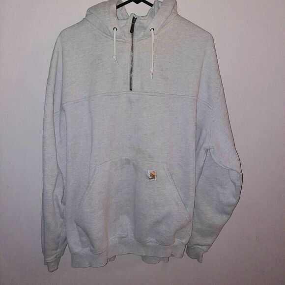Carhartt Rain Defender Paxton Heavyweight Quarter Zip Hoodie XXL - Picture 1 of 3